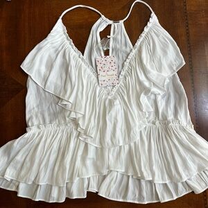 NWT Free People white top size medium